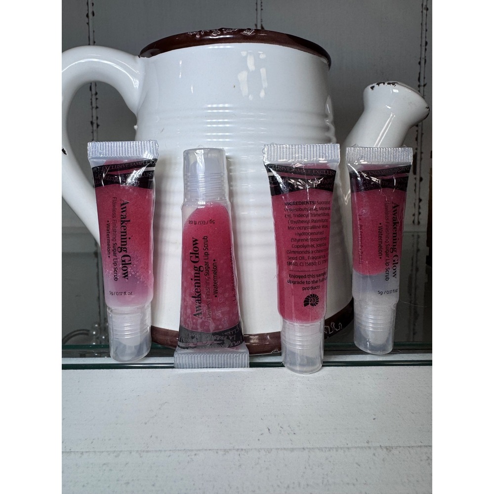 La Prestige Paris Awakening Glow Sugar Lip Scrub Watermelon 4 Pack 5g Samples